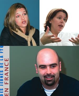 Annabelle Chouinard, Julie Ferland et Éric Rancourt <br> <br><i>Photos Serge Jongué