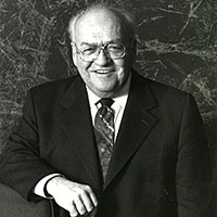 Louis Laberge s'adressant aux militants du SCFP 306 et à l'arrière-plan, Alain Langlois, président du syndicat. (Photo SCFP)