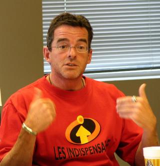 Michel Murray, coordonnateur à la mobilisation pour la FTQ et conseiller syndical au SCFP, lors d'une réunion récente des représentants syndicaux du secteur de l'éducation. <br> <br>©Photo Service de l'information SCFP