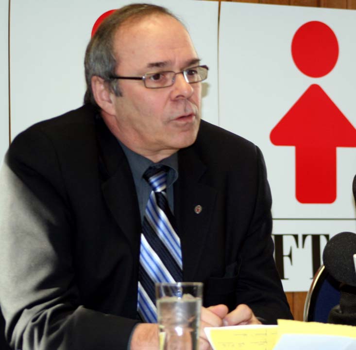 Photo du président de la FTQ, Michel Arsenault.