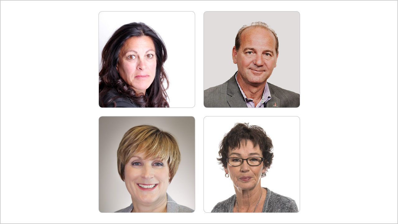 Kateri Lefebvre, Yves Ouellet, Anouk Collet et Louise Chabot