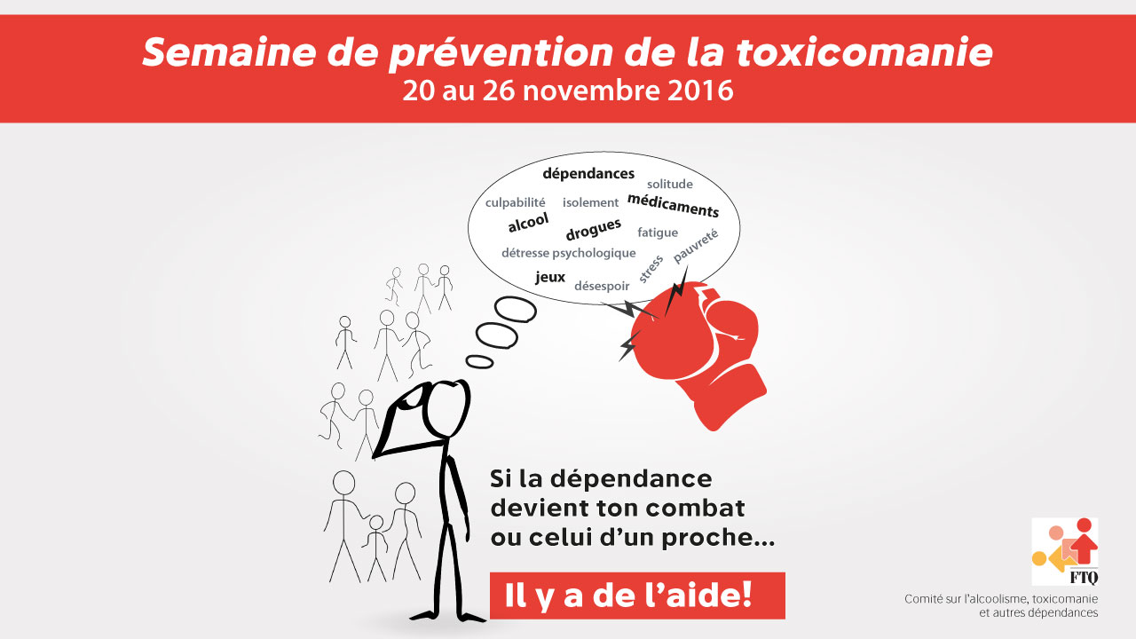Affiche de la Semaine de prévention de la toxicomanie 2016