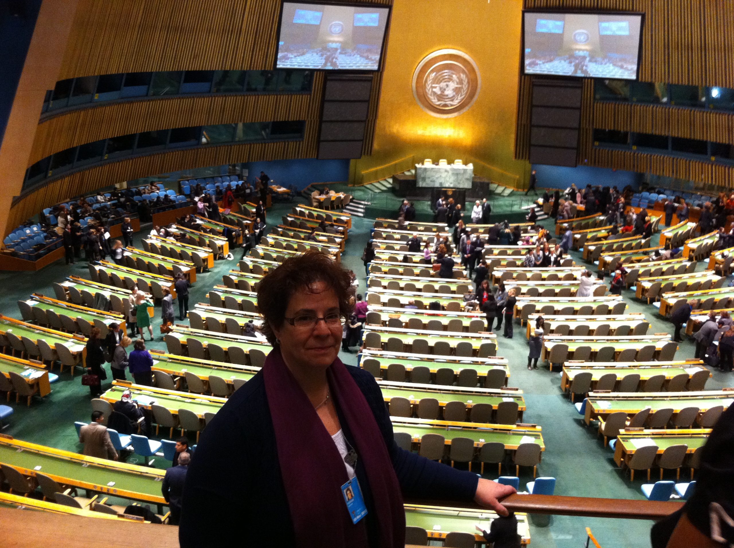 Photo Marcelle Perron à l'ONU