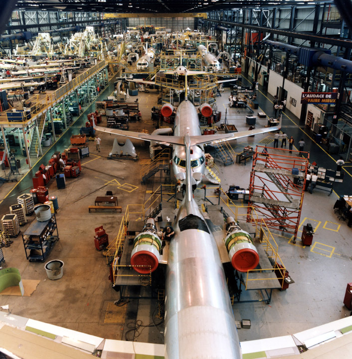 Photo d'une usine de Bombardier