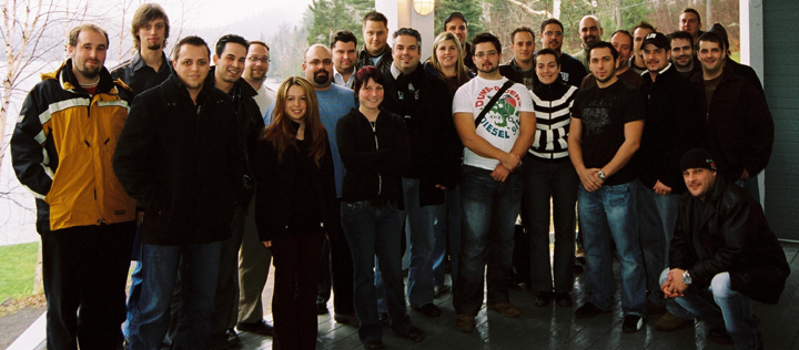 Photo des jeunes au camp de formation