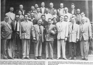 délégués et déléguées au 4ieme congrès de la FPTQ à St-Jean en 1941